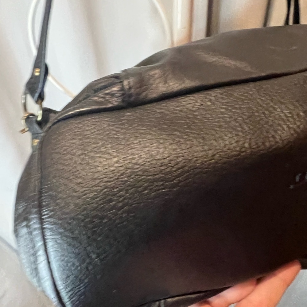 Born Black Leather Shoulder Bag with Tassel - Picture 12 of 13